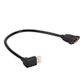 Miniatyrbillede 3 af 8: DisplayPort Han til DisplayPort Hun Understøtter 8K ved 60HZ 4K ved 120HZ 90° Albue DisplayPort 1.4 Kabel 0,3 meter til Skærm