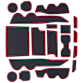 Miniatyrbild 3 av 8: Mittkonsollinermattor - set med 18, PVC-interiörtillbehör för Tacoma 2016-2021