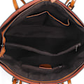 Miniatyrbillede 5 af 6: Stilful Sort Vokset Læder Tote Bag 38x28x13cm Perfekt til Daglig Brug black About 38*28*13cm