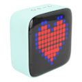 Miniatyrbild 4 av 8: Retro Pixel Style Mini Bluetooth-högtalare - Bärbar trådlös högtalare med LED färgglatt ljus för sovrum, kontor, sovsal och utomhus (grön)
