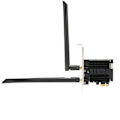 Pikkukuva 5 / 8: PCIE WiFi -sovitin, AC1300Mbps, Bluetooth 4.2, PCIE Wifi -kortti, 2,4 GHz, 5,8 GHz, Dual Band, pöytätietokoneen WiFi-kortti