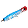 Miniatyrbillede 8 af 8: Attraktivt reflekterende Basswood Popper Fiske-agn - 7.1in 3oz