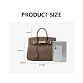 Miniatyrbilde 4 av 5: Oversized Crossbody Bag i Platina Grå - Perfekt Morsdagsgave 30x16x23cm Gray/30