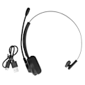 Miniatyrbillede 1 af 8: Bluetooth 5.1 Headset Multifunktionelt Enkelt Øre Støjreducerende Mic Trådløst Headset til Call Center Online Klasse