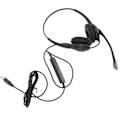 Miniatyrbillede 3 af 8: Kundeservice Headset Støjreduktion Ergonomisk Klar Opkald Lydstyrkekontrol USB Headset med Mikrofon til PC