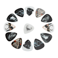 Miniatyrbillede 8 af 8: Animal Design Medium Celluloid Guitar Picks - 13 stk. med æske