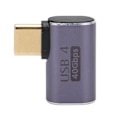 Pikkukuva 3 / 8: Type-C-mobiilipuhelinsovitin 40 Gt:n nopeudella ääni- ja videolähetys, 100 W:n maksimituki, 8K 120 Hz:llä, Type-C naaras - Type-C uros, taivutettu