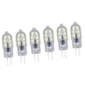 Miniatyrbillede 4 af 8: 10-pak G4 2835 LED-pære - Transparent plug-in glødepære til autocamper-skabe Landskabslys - 6500K hvidt lys
