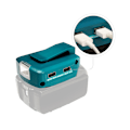 Pikkukuva 2 / 4: Sopii Makita 14.4V/18V litiumakkuadapterille, jossa kaksois-USB-laturi ja LED-valo