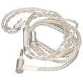 Miniatyrbilde 7 av 8: Oppgraderingskabel for øretelefoner, erstatning, 8-kjerners sølvbelagt 2-pins hodetelefonledning med mikrofon for KZ C10 C16 AS10 ZS4 ZS3 ZS5