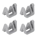 Miniatyrbilde 3 av 8: Båtfenderklemmer - Sett med 4, grå, nylon og glassfiber, for dockingsfender