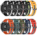 Miniatyrbillede 4 af 5: Garmin Approach S40 Vertikal To-farvet Silikon Urrem Black-Grey