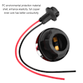 Miniatyrbilde 2 av 8: 10 stk. Bil T10 Lampe Pære Sokkel Holder Kobling Forlengelse LED Wedge Lys Base Adapter