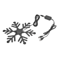 Miniatyrbillede 2 af 8: Snefnugformet HD Indendørs TV Antenne DTB ATSCISDB T Sort