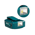 Pikkukuva 3 / 4: Sopii Makita 14.4V/18V litiumakkuadapterille, jossa kaksois-USB-laturi ja LED-valo