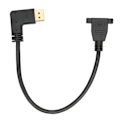Pikkukuva 8 / 8: Suorakulmainen Displayport-kaapeli, kaksinkertainen lukitus, 4K HD 90 asteen kyynärpää, Displayport-sovitin DP 1.2:lle