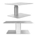 Miniatyrbild 4 av 8: Monitorställ Justerbar Höjd Halksäker Ergonomisk Design Datormonitorställ för Olika Storlekar Skärmar Silver