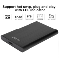 Miniatyrbillede 7 af 8: Elegant sort 2,5\" SATA USB 3.0 Laptop Harddisk SSD Kabinet