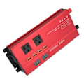 Miniatyrbilde 4 av 8: Bilstrømvekselretter 700W, DC 12V/24V til AC 110V-omformer, Modifisert sinusbølge, Dobbel LED-skjerm, 3 US-uttak, 4 USB-porter