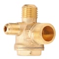 Pikkukuva 1 / 8: Messinkinen takaiskuventtiili ilmakompressoripumpun lisävarusteille 1/2x3/8x10