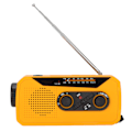 Miniatyrbild 7 av 8: Nödradio AM FM NOAA Solar Handvev USB-laddning 2000mAh Powerbank Väderradio med LED-lampa Ficklampa Europeisk Modell