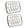 Miniatyrbilde 8 av 8: 7-tommers 45W LED-frontlykter for Wrangler Comanche Cherokee - Sett med 2, sølvbunn