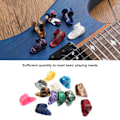 Miniatyrbillede 3 af 3: 12 stk. celluloid fingerplektre til guitar - Erstatningsinstrumenttilbehør