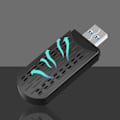 Miniatyrbild 5 av 8: USB WiFi-adapter USB3.0 AX1800Mbps 2.4GHz 5Ghz Högförstärkningsantenn MU MIMO Plug and Play WiFi-dongel för kontor och resor