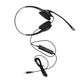 Miniatyrbillede 2 af 8: Kundeservice Headset Støjreduktion Ergonomisk Klar Opkald Lydstyrkekontrol USB Headset med Mikrofon til PC