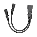 Pikkukuva 8 / 8: IEC320 C14 - Dual C15 -johdin, uros-uros, turvallinen virtajakajakaa pöytälampulle, tulostimelle, projektori, 100‑250V, 32cm