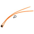 Flexible Cable Tie Double Circle Self-locking Plastic Cable Tie with Pull Ring for Outdoor Sports Equipment Orange