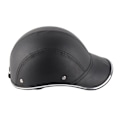 Miniatyrbilde 7 av 8: Svart motorsykkel halvansiktshjelm baseballcaps Hard hatt beskyttelseshjelm
