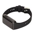 Miniatyrbillede 3 af 8: Smart Watch Legering Silikone Glas 210mah 30m Vandtæt LED Fitnessur til Familievenlige Kolleger Sort Rem Sort Skal