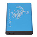 Miniatyrbilde 8 av 8: Harddisk-kabinett 4TB 2,5 tommer 5 Gbps overføring USB3.0 Aluminiumlegering Plug and Play HDD-kabinett for bærbar PC Stasjonær PC Blå