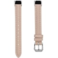 Miniatyrbillede 2 af 6: Læderrem til Fitbit Luxe, Størrelse: S Abrikos