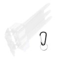 Miniatyrbillede 5 af 8: Universal Bærbar Dartboks ABS-etui 3-hylster Opbevaring med Aluminiumshængsel Transparent
