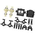 Miniatyrbilde 8 av 8: RC Bildelersett for WLtoys 1/28 284010 284161 - Øvre/nedre arm, styrekål