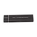 Pikkukuva 8 / 8: M.2 NVMe SSD -kotelo, 6 Gbps, erittäin ohut Type C -liitäntä, alumiiniseos, musta, USB 3.1 - NVMe PCIe SSD -kotelo PC:lle