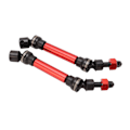 Miniatyrbillede 2 af 8: RC Drivaksel Sæt Aluminium Legering Stål Forreste Bageste Drivaksel RC Tilbehør til Arrma 1/10 3S Senton Rød