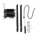Pikkukuva 1 / 8: PCIE WiFi -sovitin, AC1300Mbps, Bluetooth 4.2, PCIE Wifi -kortti, 2,4 GHz, 5,8 GHz, Dual Band, pöytätietokoneen WiFi-kortti