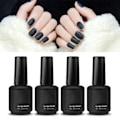 Miniatyrbild 5 av 8: Gellackset: Baslack, Topplack, Långvarig & Matt Finish (4 st, 15 ml)
