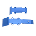 Miniatyrbilde 5 av 8: Aluminium front- og bakskliplate for Traxxas 1/16 RC-bil - blå