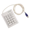 Miniatyrbilde 3 av 8: Mekaniskt Nummerskrivebord med Ledning, 18 Taster, Lineær Aktiveringsbryter, ABS, Plug and Play, Ledning for Kontor, Bank, Regnskapsfører