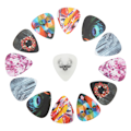 Miniatyrbild 8 av 8: 13 st Guitar Picks Medium Celluloid Guitar Plectrums med Ask Instrumenttillbehör Färg