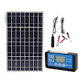 Miniatyrbilde 1 av 8: Høyeffektiv 30W solcellepanel med 40A-kontroller - ideell for bobiler, biler, fartøyer og fly