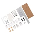 Miniatyrbillede 4 af 8: ATX Computer Åbent Kabinet Beslag God Varmeafledning Støtte 4 PCI Slot Farvet Aluminium Legering DIY Bare Ramme til Hjem Sølv