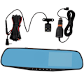Miniatyrbilde 3 av 8: Dual Lens 1080P Speil Dash Cam med parkeringsmonitor og loop-opptak