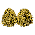 Miniatyrbillede 1 af 8: Cheerleading Pom Poms - 2 stk guld håndholdte partyshakers til dans, sport og holdånd
