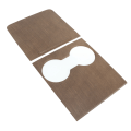 Miniatyrbild 6 av 8: Wood Grain Style 2PC Center Console Vattenkopp Panelskydd för Tesla Model 3 Y 2021-2023