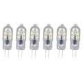 Miniatyrbillede 3 af 8: 10-pak G4 2835 LED-pære - Transparent plug-in glødepære til autocamper-skabe Landskabslys - 6500K hvidt lys
